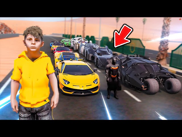 سيارات باتمان ضد سياراته الرياضية😱🔥!! | فلم قراند