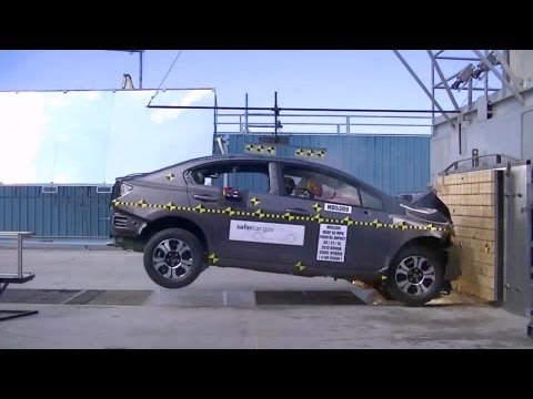 Teste de acidente de vídeo Honda Civic Sedan desde 2012