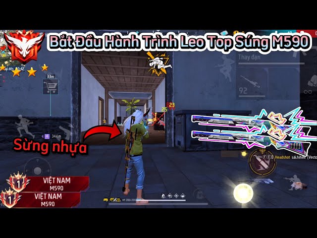 [Free Fire] Bắt Đầu Hành Trình “Chinh Phục Top 1 Sever VN M590” Ghép Thế Giới Gánh Team CU LÌ !