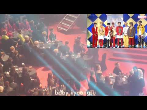170119 EXO BTS reaction to NCT 26th Seoul Music Awards
