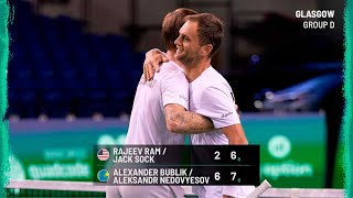Group stage of the Davis Cup final - Kazakhstan vs USA: Match highlights Alexander Bublik / Alexander Nedovesov vs Wesley Koolhoff / Matwe Middelkop