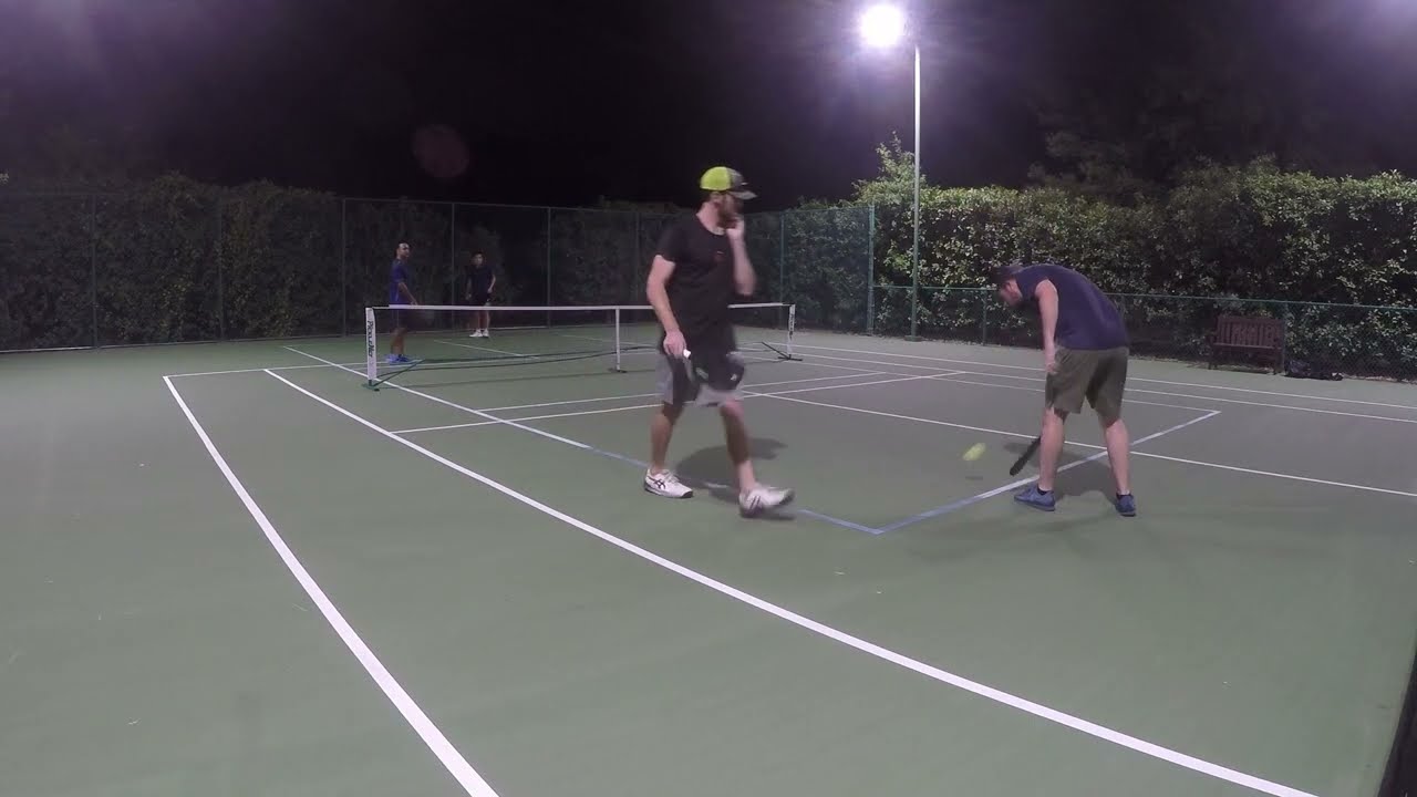 Badminton Players vs Racquetball Players in Advanced Pickleball Match