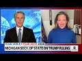 Michigans secretary of state weighs in on Trump ballot decision  - 07:35 min - News - Video