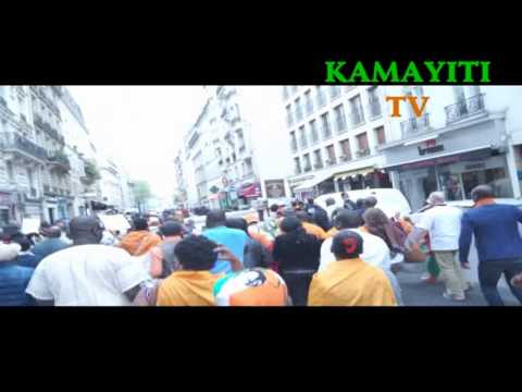 Démonstration de force des Ivoiriens et Africains dans les rues de Paris