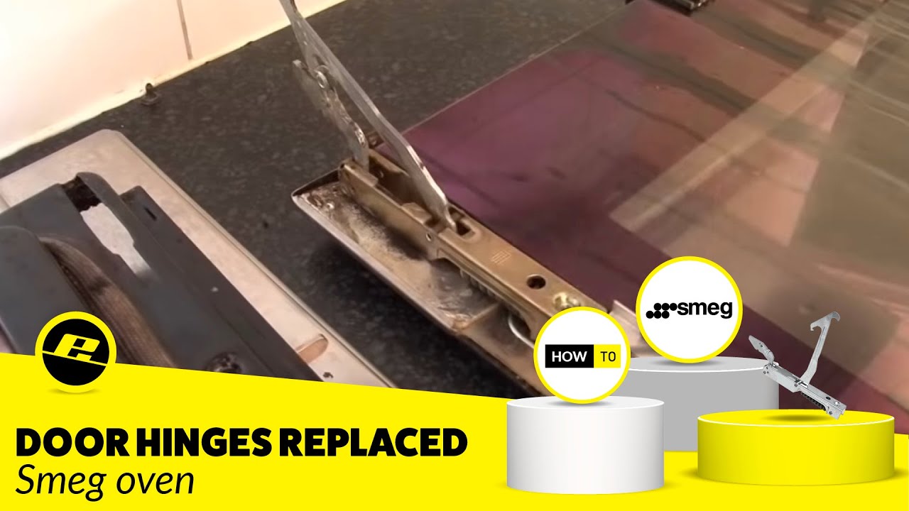 How to replace the oven door hinges on a Smeg cooker - YouTube hotpoint dryer diagram 