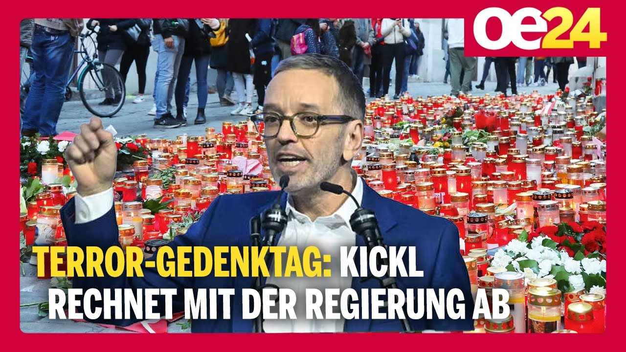 Terror-Gedenktag: Kickl rechnet mit der Regierung ab