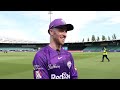 Mac Wright spoke to the media post-match following the Hurricanes 2-run win over the Heat - 06:39 min - News - Video