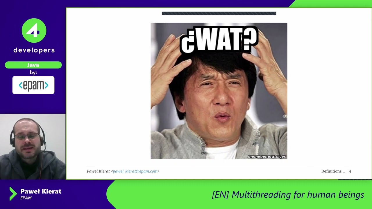 4Developers 2022: Paweł Kierat - Multithreading for human beings