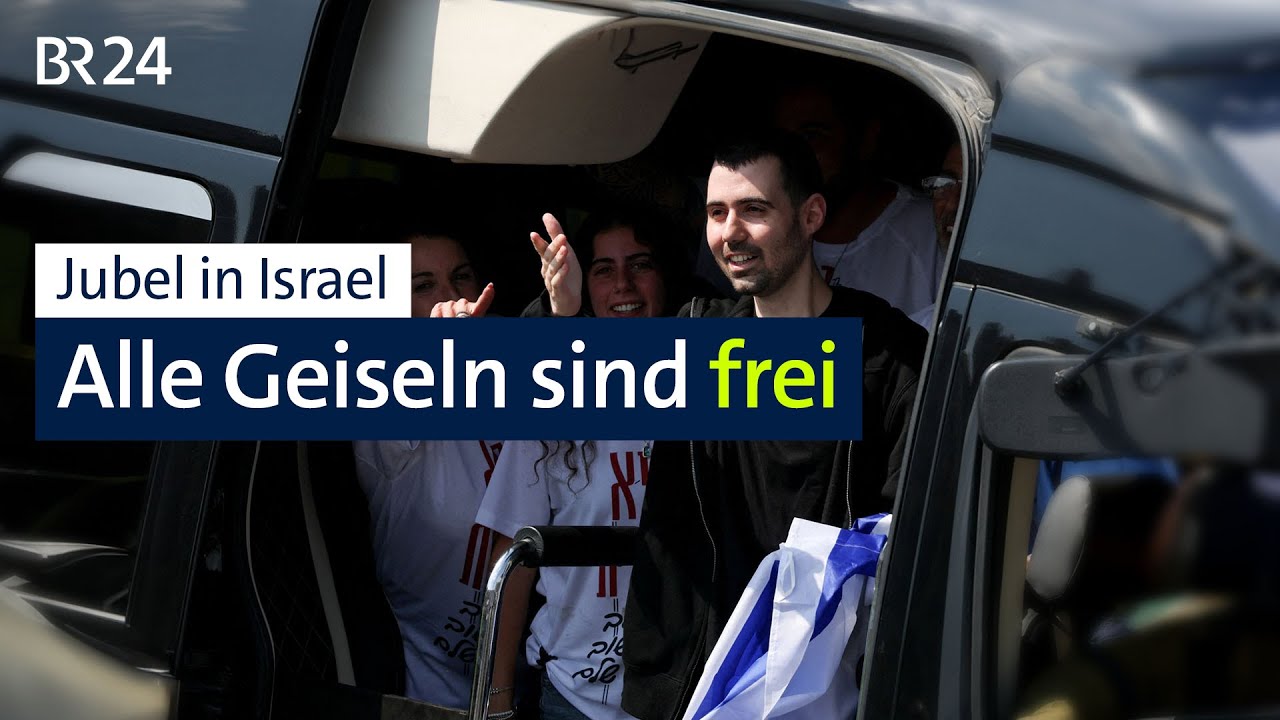 Jubel in Israel: Alle Geiseln sind frei | BR24