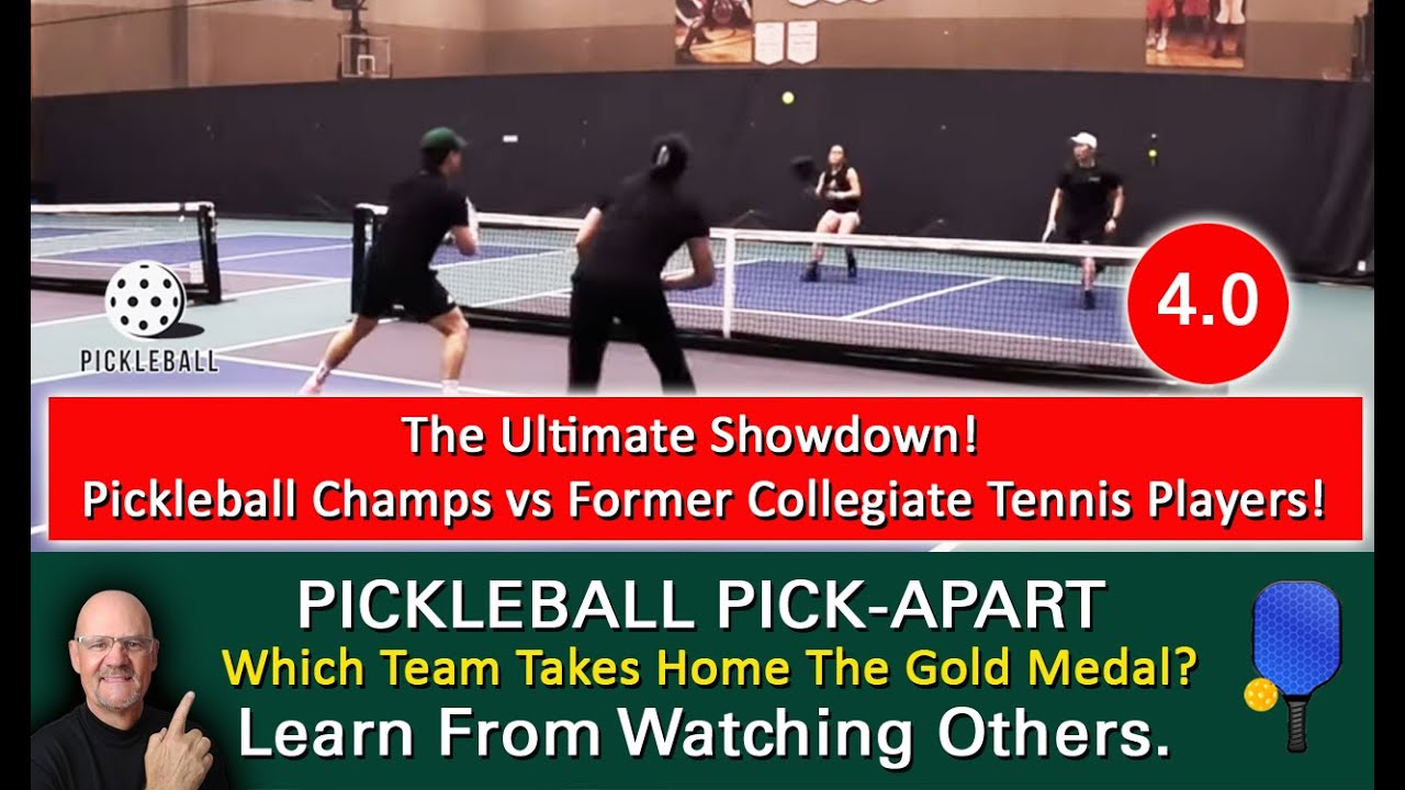 Pickleball! Unleashing The Rivalry! Collegiate Tennis Players Compete Against Pickleball Champs!