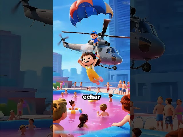 ¡Derramaron pintura por toda la piscina! 😱