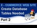  2 E - Commerce Website PHP Tutorial - MySQL Database and its Tables