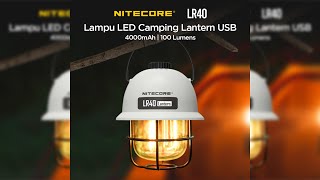 Pratinjau video produk NITECORE Lampu LED Camping Lantern USB 4000mAh 3 Light Sources - LR40