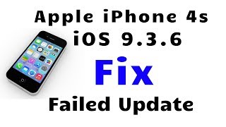 iPhone 4s Won't Update? FIX Stuck On Install And Restore