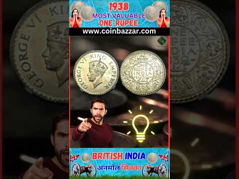 One Rupee 1938 | Most Valuable Silver Coin | Super Rare George VI Coin Price 