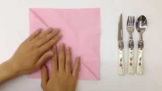如何折出漂亮的餐巾