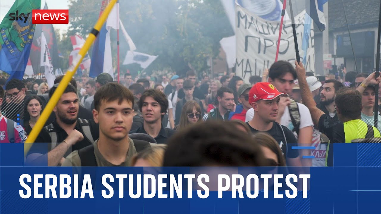 Meet the students fighting Serbia's government one year on from Novi Sad disaster