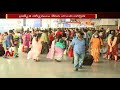 Dasara festival: Passengers rush at railway stations &amp; bus stands
