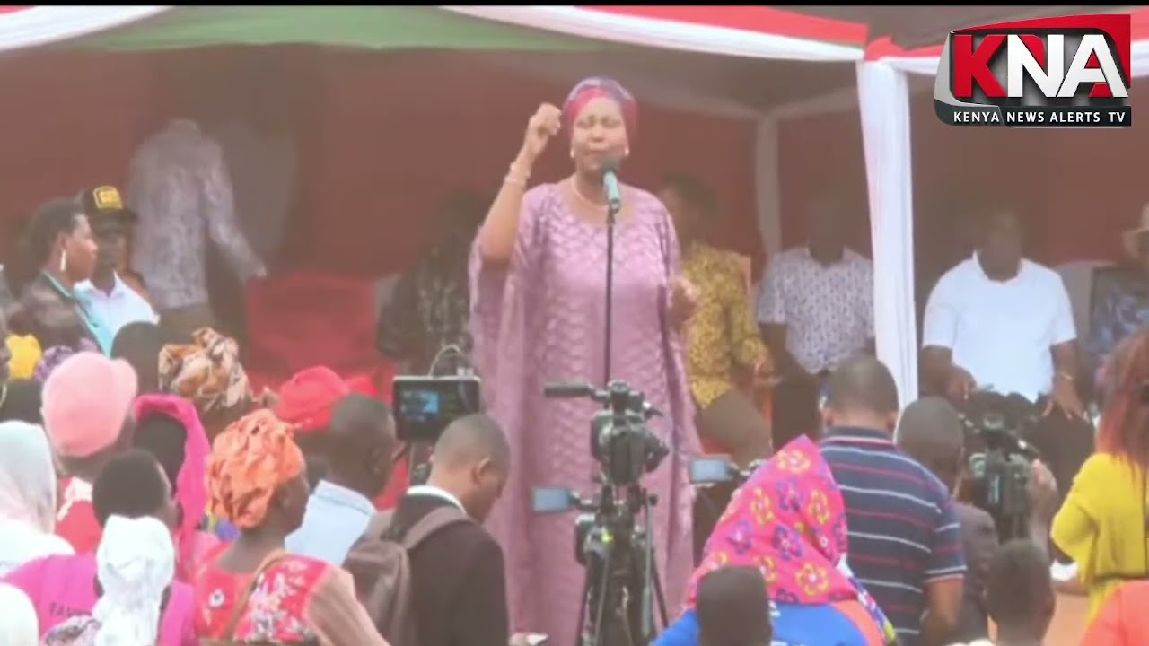 TAITA WOMEN REP HAIKA, SETS THE CROWD WILD WITH POWERFUL REMARKS INFORNT OF KENYA KWANZA LEADERS
