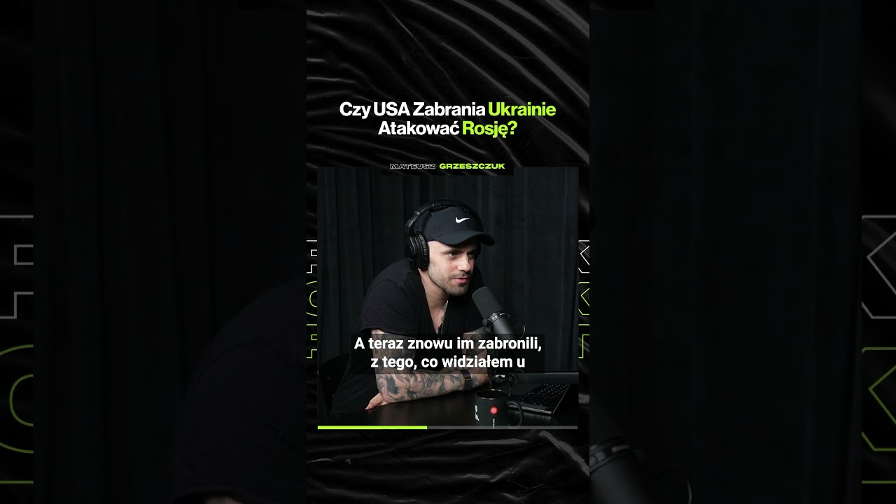 Does the US Prohibit Ukraine from Attacking Russia? — ft. Mateusz Grzeszczuk (premiere on Thursday at 19:00)