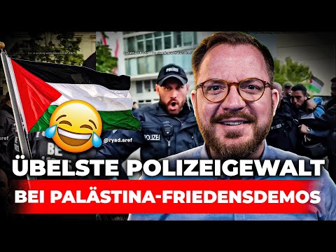 Worst police violence at Palestine peace demonstrations xD