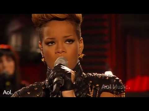 Rihanna- Rihanna Russian roulette AOL Session 2010 HQ Live