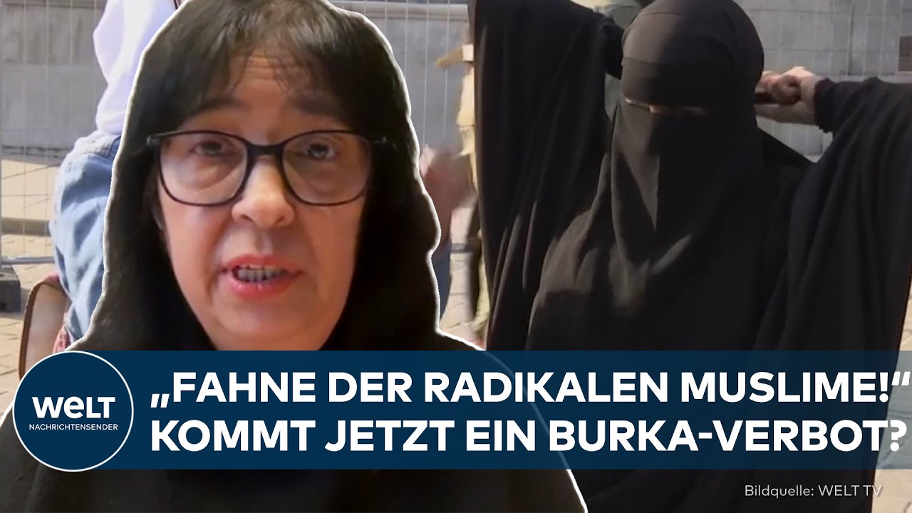 DEUTSCHLAND: „Fahne der radikalen Muslime!“ – Kommt jetzt ein Verbot der Vollverschleierung?
