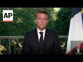 Frances Macron dissolves National Assembly, calls for legislative election after EU defeat