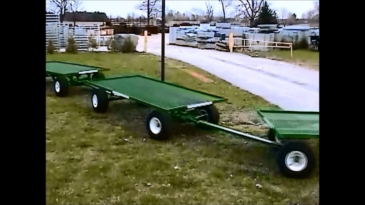 Wellmasters 4 X 8 4 Wheel Steering Nursery Wagon Youtube