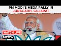 PM Modi Gujarat Rally LIVE Today | PM Modi Speech Live In Junagadh, Gujarat | Lok Sabha Polls