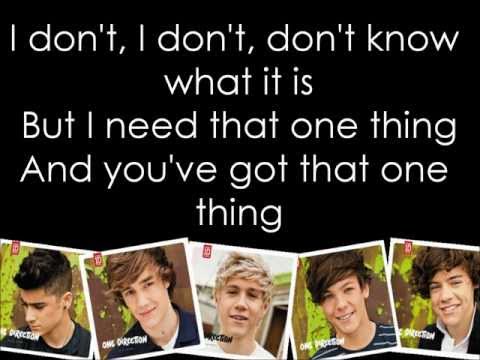 One Thing Acoustic Version by One Direction (Lyrics) mp3