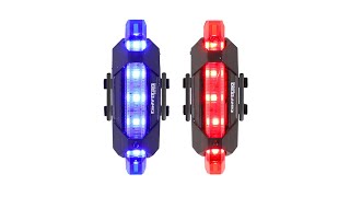 TaffLED Defensor Lampu Sepeda 5 LED Taillight Rechargeable - DC-918 - Blue - 1