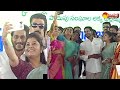 YSRCP Women Leaders Selfie With CM Jagan at Denduluru Public Meeting @SakshiTV