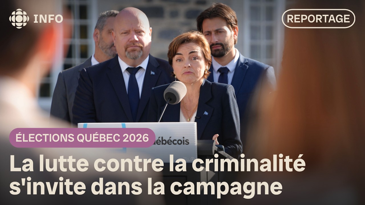 La Coalition avenir Québec veut « combattre le crime » | Élections Québec 2026