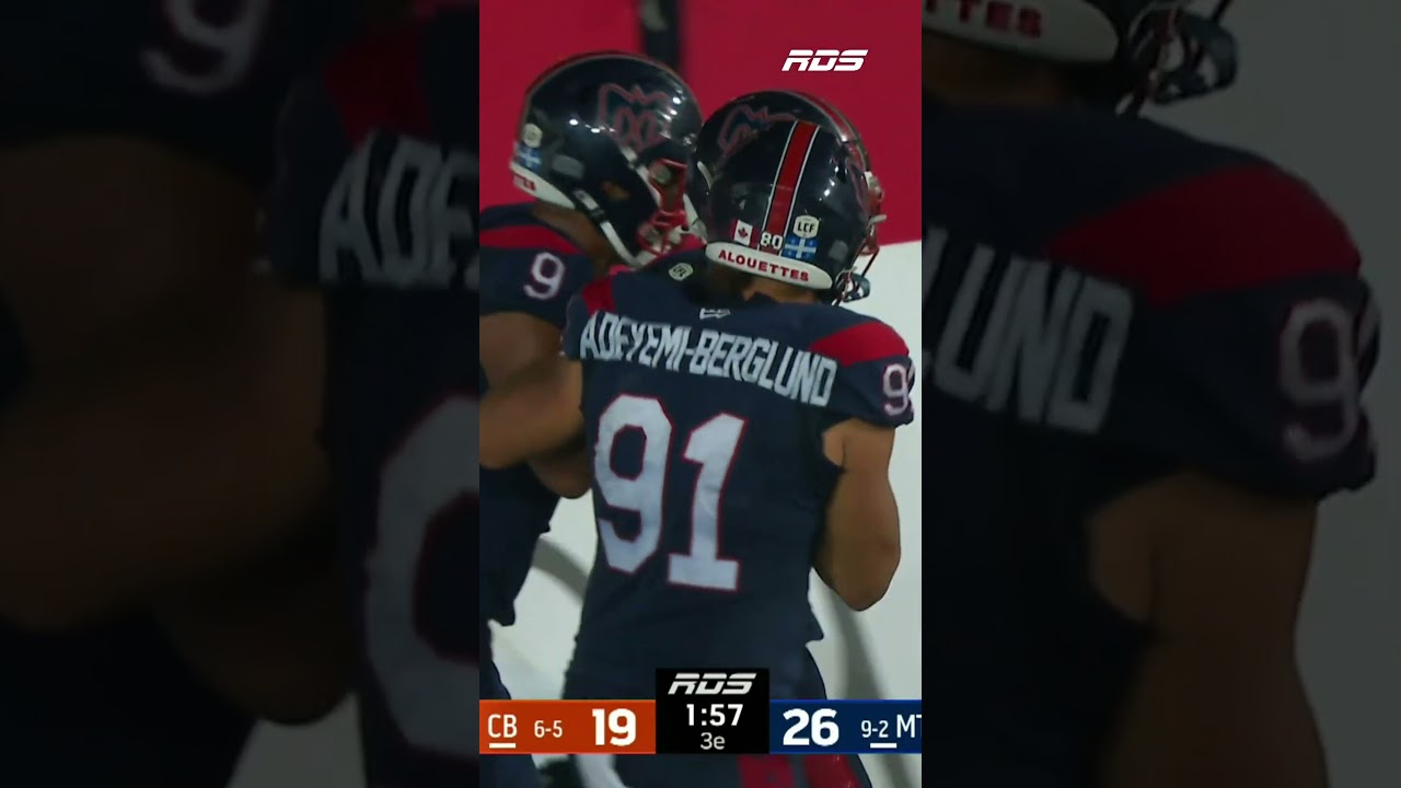TYRICE BEVERETTE SOULÈVE LE STADE PERCIVAL-MOLSON AVEC UN « PICK-6 »! 🕺🏽💥