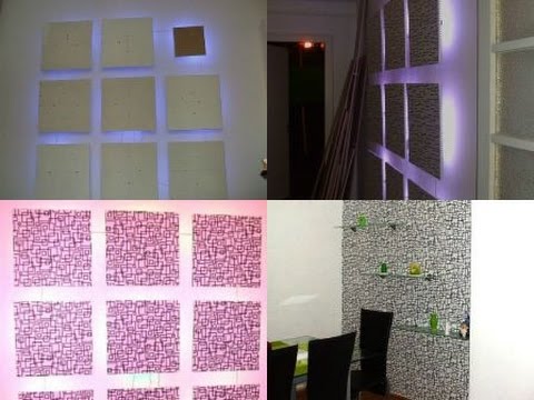 Aplicat tapet,montat rigips,luminator din gips carton cu tapet