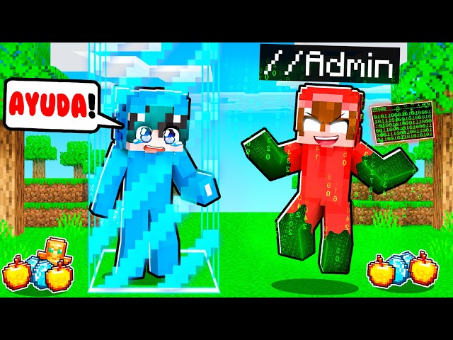 Usé COMANDOS de ADMINISTRADOR para Encerrar a Mis Amigos en UN BLOQUE en Minecraft!
