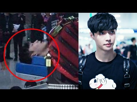 EXO's Lay faints at Incheon airport