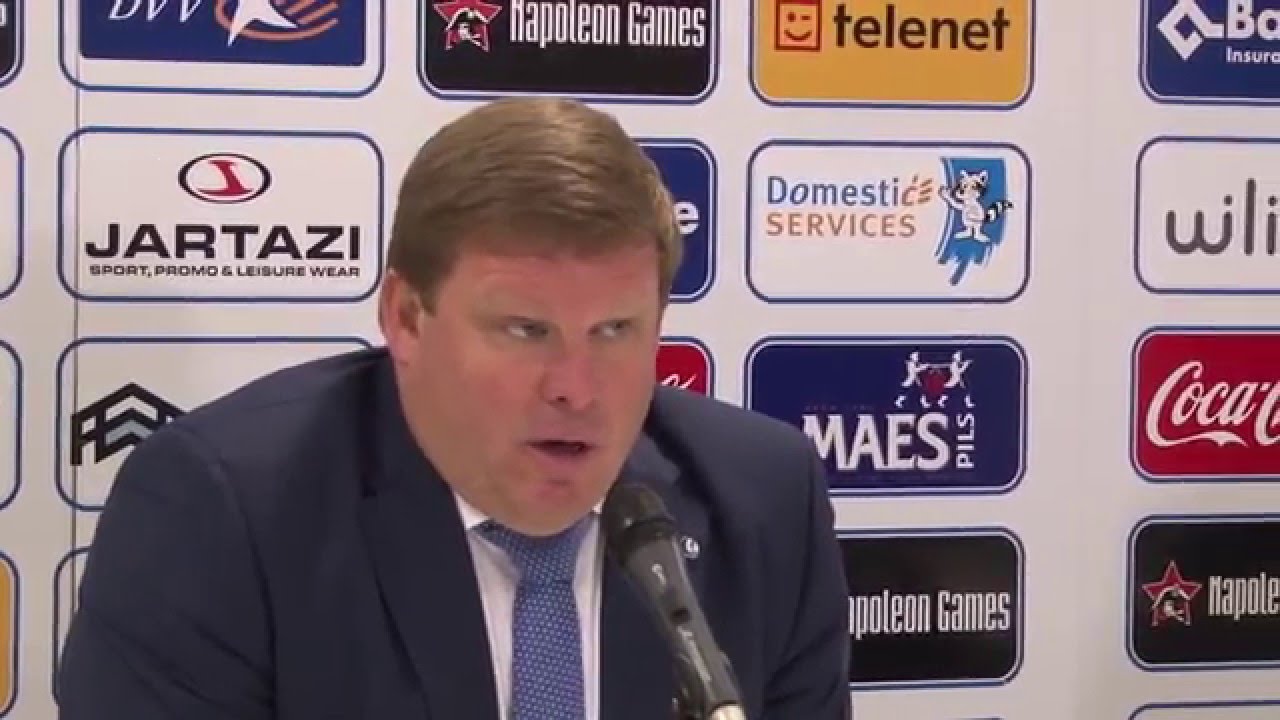 Persconferentie na KAA Gent - RSC Anderlecht