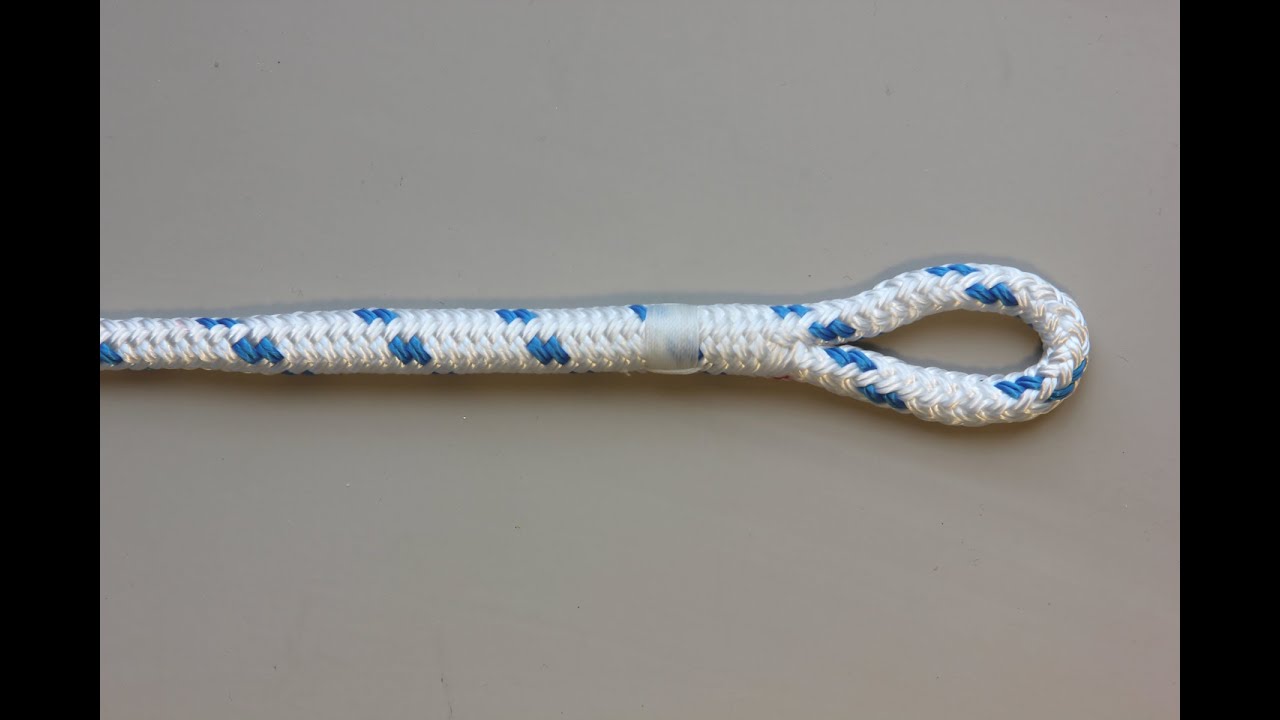 Eye splice in double braid polyester rope YouTube