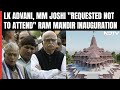 LK Advani, MM Joshi Requested Not To Come To Ram Mandir Event: Trust