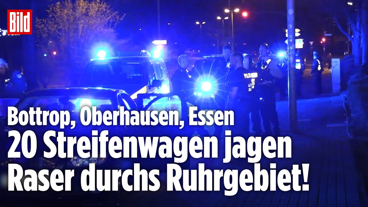NRW: Wilde Verfolgungsjagd mit der Polizei! Raser fährt einfach auf Felge weiter!
