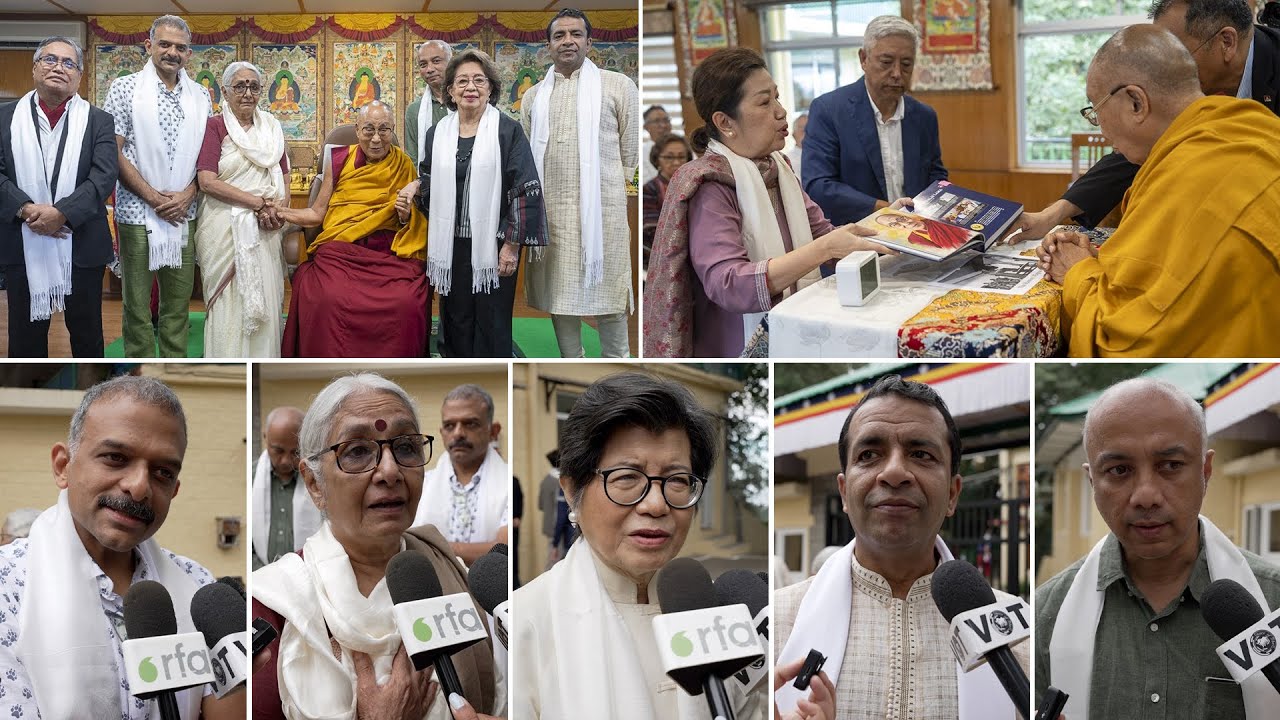 ༸གོང་ས་མཆོག་གིས་ Ramon Magsaysay གཟེངས་རྟགས་ཐེབས་རྩའི་ཚོགས་མི་རྣམས་ལ་མཇལ་ཁ་སྩལ་བ།