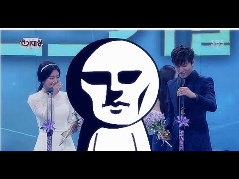 Lee Min Ho & Park Shin Hye - Funny moments at 2013 SBS Drama Awards
