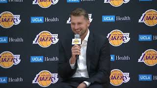 [FULL] Luka Doncic's press conference after signing max extension with Lakers | NBA Today