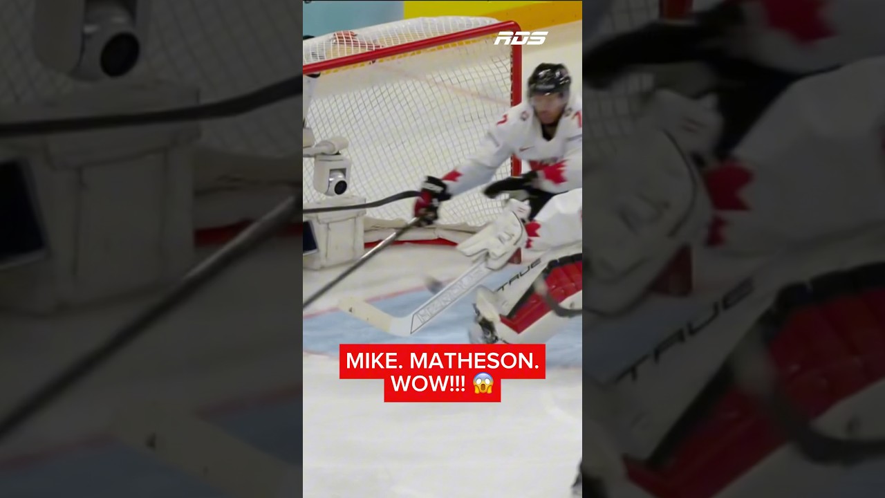 MIKE MATHESON DIT NON! ❌ Pas possible, wow! #iihf #canada #matheson