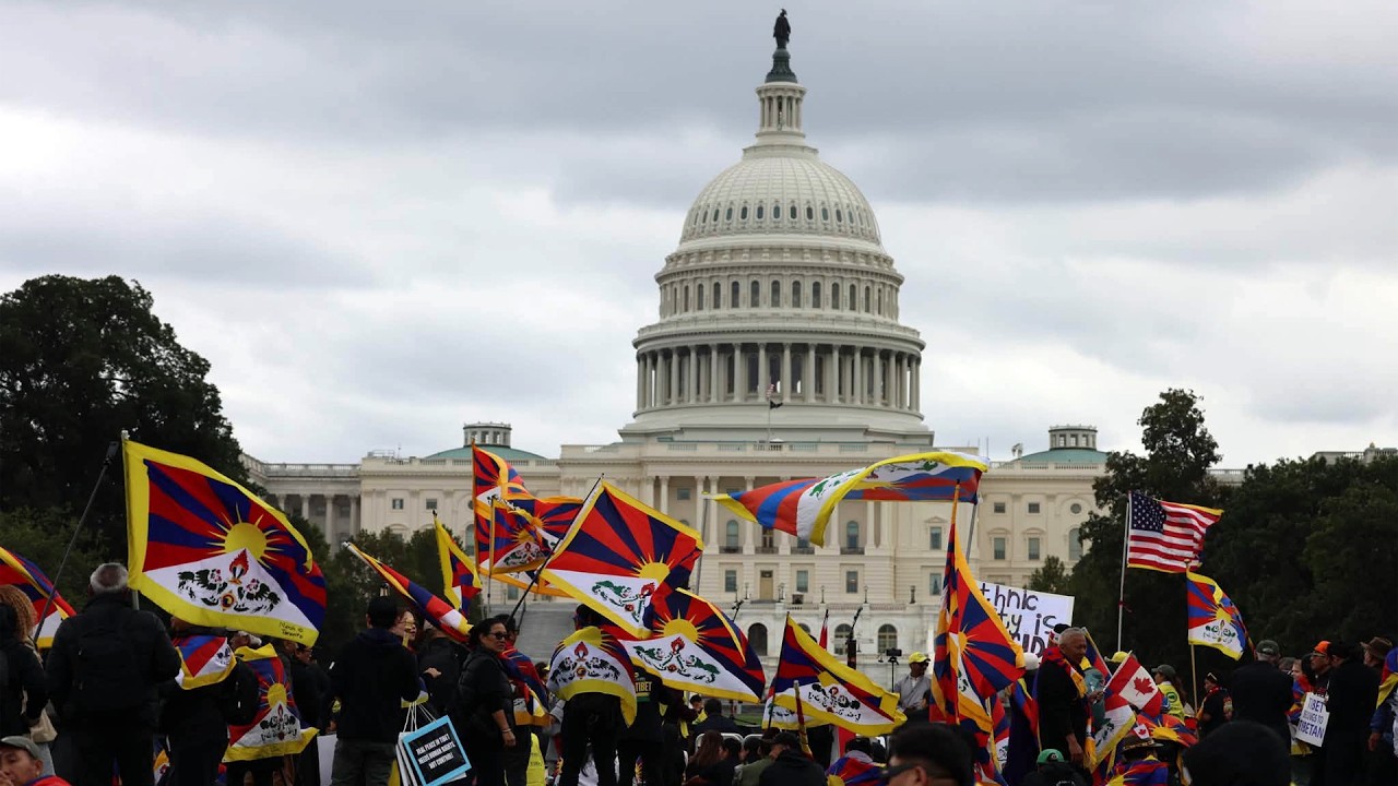 Tibetans, Uyghurs, Hongkongers & Chinese Dissidents Protest Xi Jinping on Capitol Hill