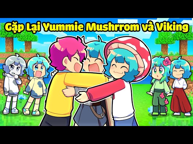 HIHA GẶP LẠI YUMMIE MUSHROOM VÀ YUMMIE VIKING TRONG MINECRAFT*GẶP LẠI THẾ GIỚI BÃI RÁC 😍🤩
