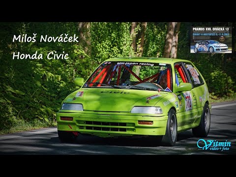 Miloš Nováček - Honda Civic - PRAMOS XVII. Divácká 13° - Diváky u Hustopečí 2022 - MHCC