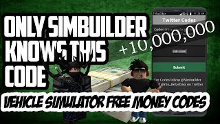 The Free Super Car Code In Vehicle Simulator Roblox Codes - only simbuilder knows this code vehicle simulator free money codes